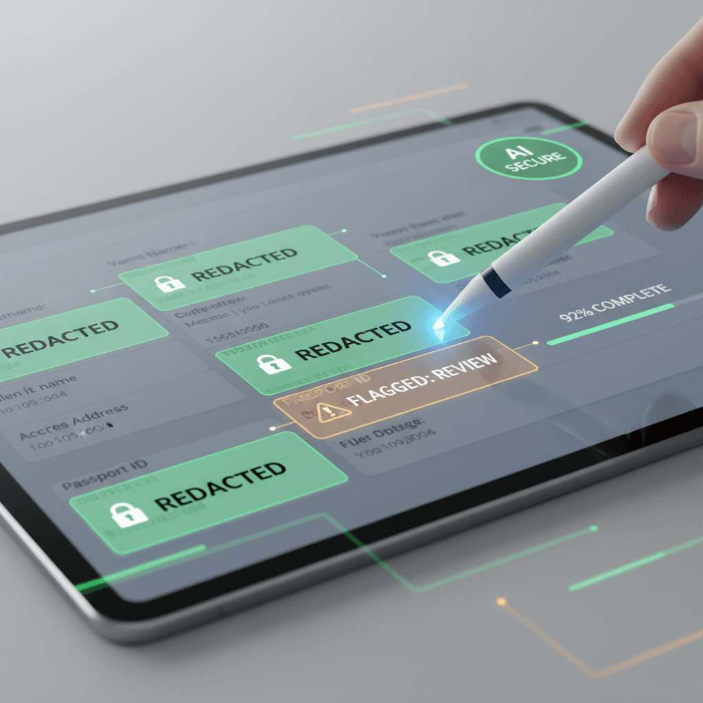 Confidential documents in secure handling process
